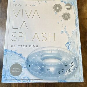 New in Box Viva la Splash Glitter Ring pool lake beach float raft 36" blingy